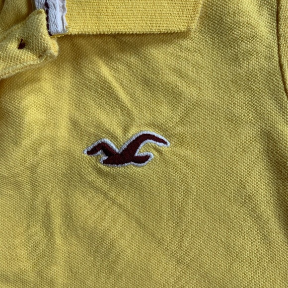 Hollister So Cal Stretch Yellow Women’s Polo Shirt - Picture 2 of 5